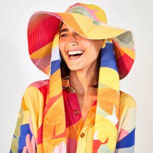 FARM RIO Tropical Sunset Hat NWT